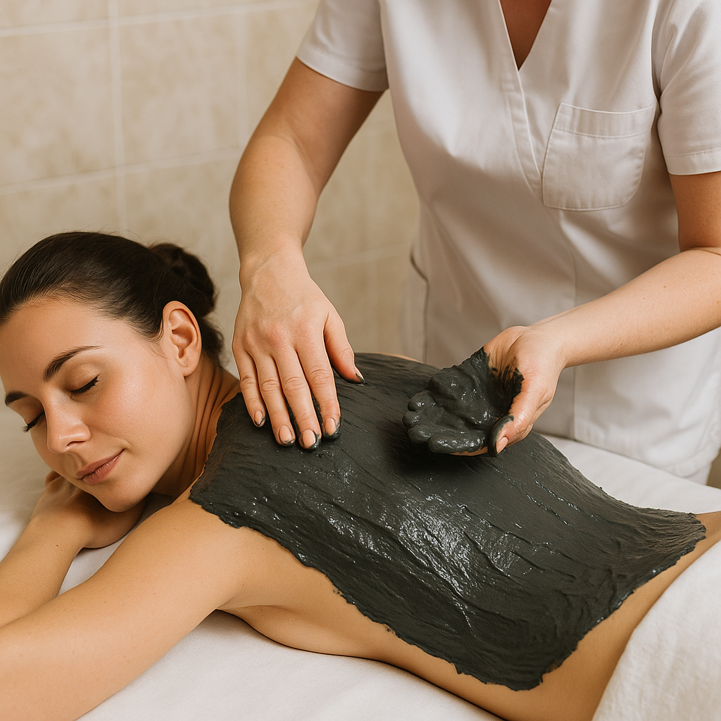 Hévízi iszappakolás - masszázs kezelés